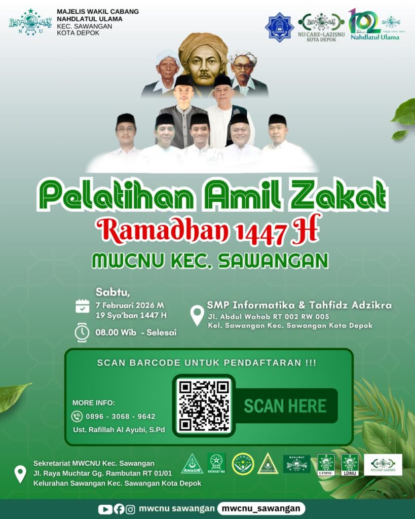 MWCNU Sawangan Gelar Pelatihan Amil Zakat Sambut Ramadhan 1447 H